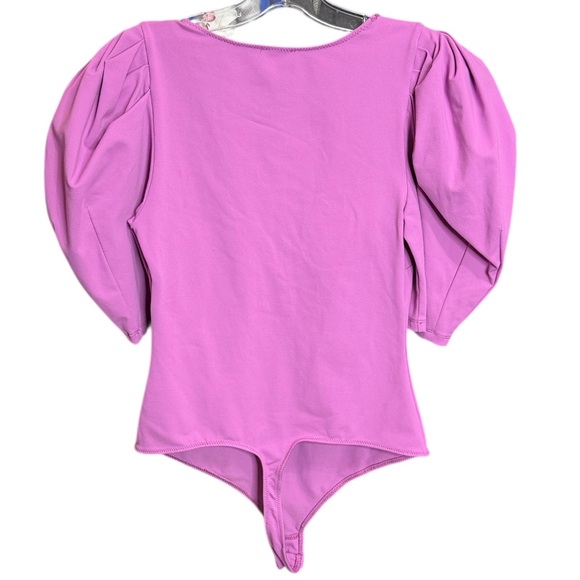 Free People Va Va Voop Bodysuit in Wildberry. Size XS - Picture 7 of 9